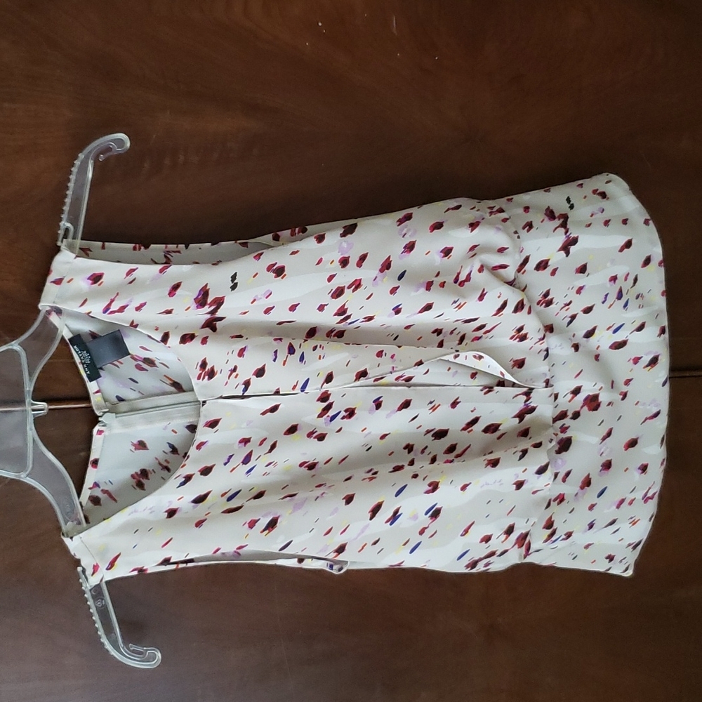 Ann Taylor sleeveless print top, size 2P